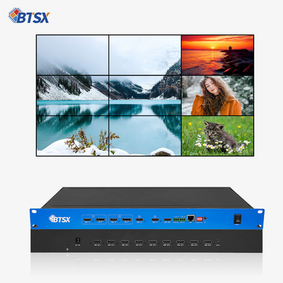 4 entrées et 9 sorties Système de contrôle de mur vidéo à expansion multi-écran avec configurations flexibles