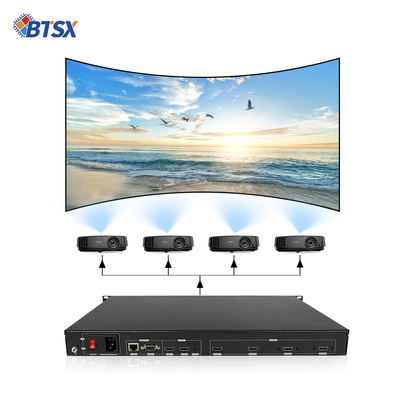 Contrôleur de mur d'images LCD 4K intérieur multi-projection RS232 HDMI noir 1080p UHD 3D immersif Sortie 1 Entrée BIT-EPF-104 pour affichage