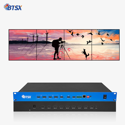 4K60 4 en 9 contrôleur de paroi vidéo processeur commutateur transparent PIP Roaming