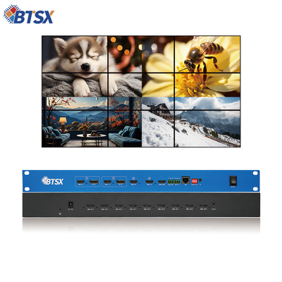 Tout le matériel de la coque de fer vidéo contrôleur de mur 4 entrées et 9 sorties pour configurations flexibles
