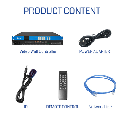 Contrôleur mural vidéo audio vidéo KVM sans couture 4x4 2x2 1x4 4K60 HDMI PIP Editable avec 4 entrées HDMI 2.0