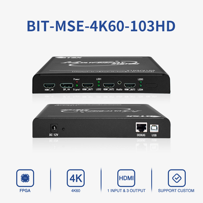 Boîte d'expansion multi-écran 4K de qualité industrielle BIT-MSE-4K60-103HD avec sorties 3xHDMI