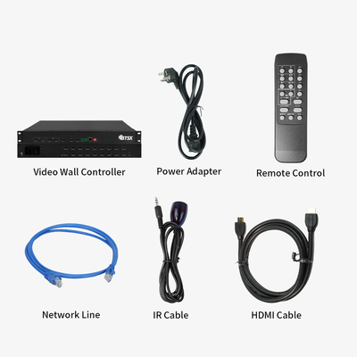 Processeur vidéo HDMI 1.3x18 4K avec commutation de signal en temps réel transparente