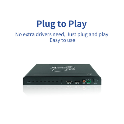 Interface d'entrée HDMI 2.0 multi-moniteur 4K de haute fiabilité pour une utilisation sur plusieurs postes de travail