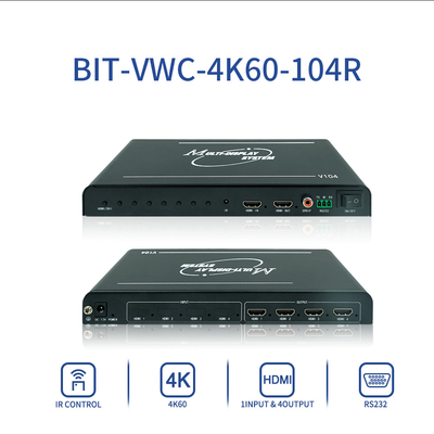 Splicer rotatif à haute performance de qualité industrielle BIT-VWC-104R pour fonctionnement sur plusieurs ordinateurs de bureau - Entrée et sortie HDMI