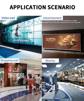 Contrôle flexible et résolution maximale 5760x2160 30Hz contrôleur de mur vidéo pour écrans à grande échelle