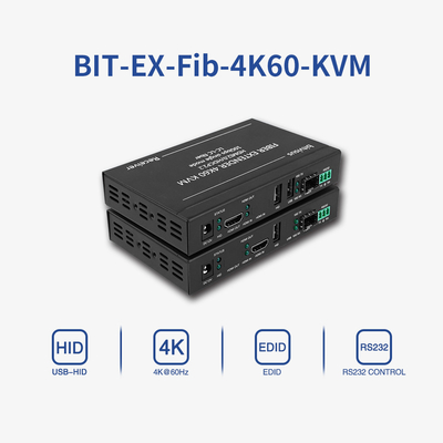 Résolution IR RS232 de haute définition HDMI Audio Extender 10km 4k HDMI USB KVM Extender