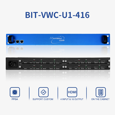 Contrôleur murale vidéo HD HDMI multi-moniteur 4x4 2x2 3x3 2x4 BIT-MSE-U1-416