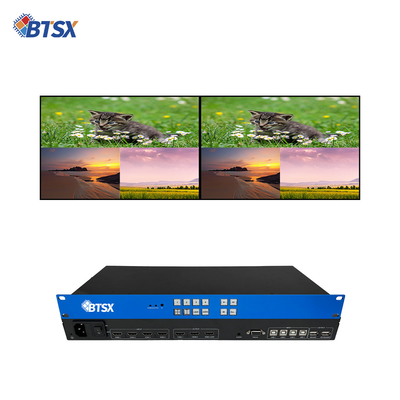 Fin de la solution KVM BIT-MV-U1-MD403 Processeur multi-visualiseur à résolution 4K60 avec 3 ports de sortie HDMI 2.0 et 1 boucle