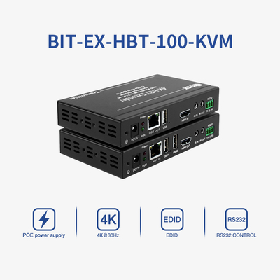 RS232 4K HDBT HDMI Extender sur CAT6 100m Vidéo émetteur et récepteur