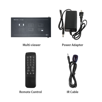 Bitvisus 4K60 8 Pictures Multiviewer HDMI/DP Commutateur vidéo de télécommande infrarouge