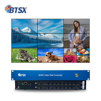 Dimensions du produit 483 mm × 200 mm × 60 mm Mur vidéo de la salle de contrôle avec résolutions d'entrée 1080P60 IN5-8
