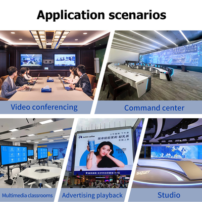 Bitvisus 4K60 8 en 9 Contrôleur de mur vidéo RS232 HDMI/DP Contrôle Web réseau 2x2 Contrôleur de matrice de mur vidéo