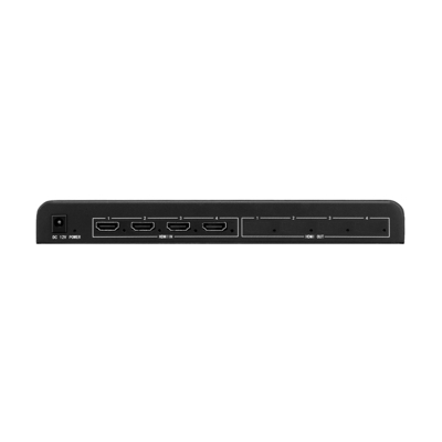 Solution de surveillance de conférence sécurisée HDMI Bitvisus 4x1, 4 entrées 1 sortie, 4K60, affichage multi-vues, adaptateur de commutation d'écran multi-viewer