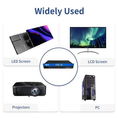 Solution de monitoring de conférence HDMI 4K60 Bitvisus 4x3, 4 entrées, 3 sorties, noir, adaptateur de commutation d'écran multi-vues