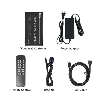 Bitvisus 1U RACK PIP commutateur HDMI sans couture Matrice 3x3 3x4 3x5 3x6 4K60 LCD contrôleur de paroi vidéo TV LED
