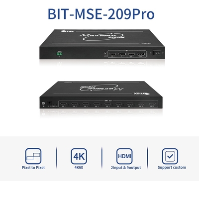 Bitvisus Video Wall Switcher 4k prend en charge diverses configurations d'entrée/sortie, adaptées aux environnements complexes