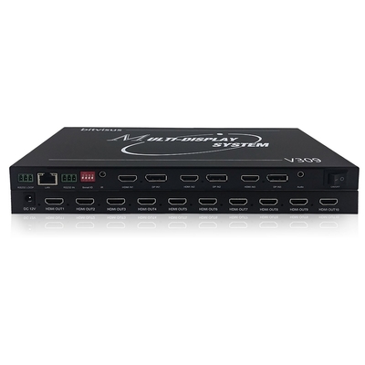 Processeur de mur vidéo professionnel Bitvisus 8K - 9 sorties, sortie vidéo haute définition synchronisée BIT-MSE-8K-309HD