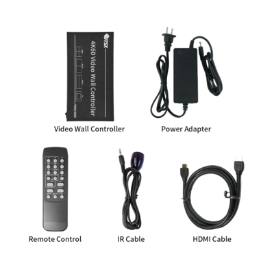 Contrôleur de mur d'images vidéo LCD LED TV Bitvisus RACK PIP Commutation transparente Commutateur HDMI Matrix 3x3 3x4 3x5 3x6