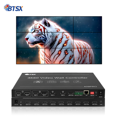 Contrôleur de mur d'images vidéo LCD LED TV Bitvisus RACK PIP Commutation transparente Commutateur HDMI Matrix 3x3 3x4 3x5 3x6