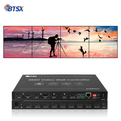 Contrôleur de mur d'images vidéo LCD LED TV Bitvisus RACK PIP Commutation transparente Commutateur HDMI Matrix 3x3 3x4 3x5 3x6