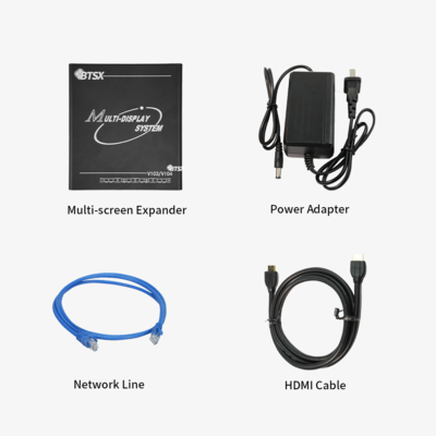 Contrôleur de mur d'images vidéo multi-écrans 4K avancé, expandeur HDMI/DP et processeur audio pour le traitement de plusieurs écrans