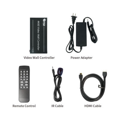 Processeur vidéo ultra haute définition 1 en 6 pour les configurations d'épissage à 9 écrans