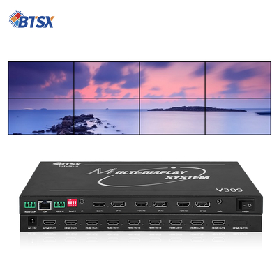 Processeur de mur vidéo professionnel Bitvisus 8K - 9 sorties, sortie vidéo haute définition synchronisée BIT-MSE-8K-309HD