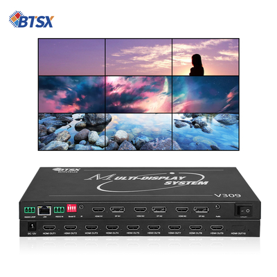 Processeur de mur vidéo professionnel Bitvisus 8K - 9 sorties, sortie vidéo haute définition synchronisée BIT-MSE-8K-309HD