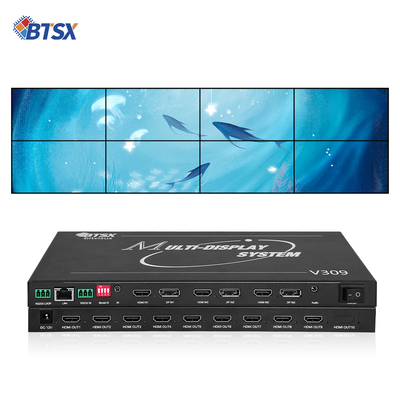 Processeur de mur vidéo professionnel Bitvisus 8K - 9 sorties, sortie vidéo haute définition synchronisée BIT-MSE-8K-309HD