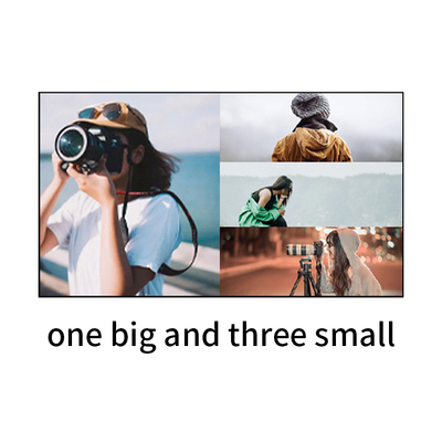 Solution de surveillance de conférence de sécurité HDMI 4x1 Bitvisus 4 en 1 sortie 4K60 Affichages multiples Adaptateur de commutation d'écran multi-vues