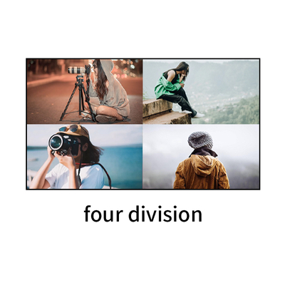Solution de surveillance de conférence de sécurité HDMI 4x1 Bitvisus 4 en 1 sortie 4K60 Affichages multiples Adaptateur de commutation d'écran multi-vues