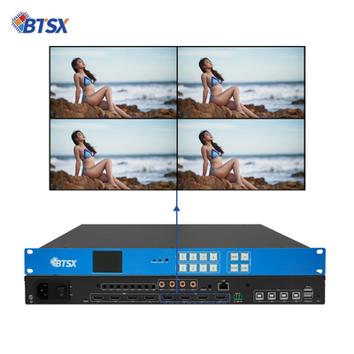Commutateur vidéo UHD sans couture 4k Hdmi Matrix 4x4 Contrôleur de mur vidéo 3x1 2x1 2x2 Support 4 Division d'écran