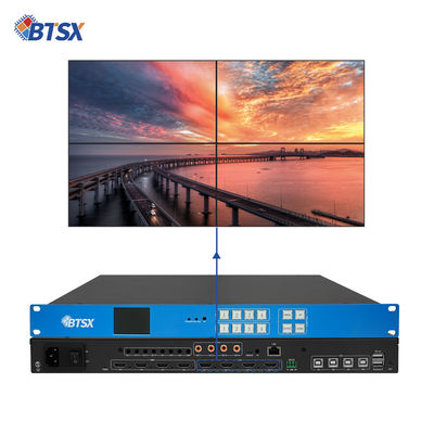 Processeur vidéo Matrice d'épissure 4 Entrées 4 Sorties Applications d'affichage d'ingénierie 4K60 HDMI 1X3 1X4 2X2