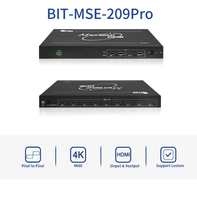 Bitvisus 4K60 PIP point à point HDMI Processeur multi-écran Contrôleur de mur vidéo