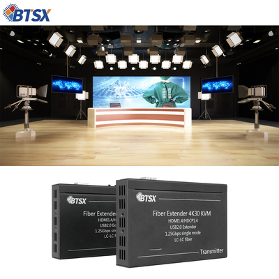Délai zéro Extenseur de fibre HDMI non comprimé 4K KVM sur émetteur de fibre