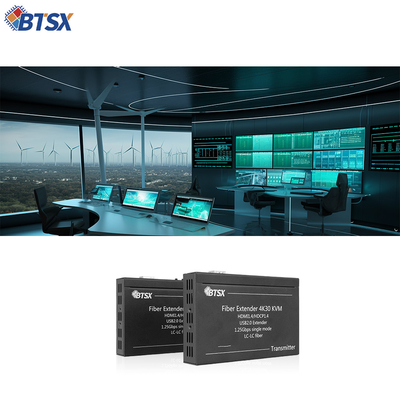 OEM HDMI Fibre Extender Plug and Play 20Km RS232 EDID KVM émetteur vidéo 4k
