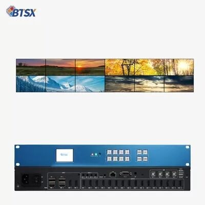 Contrôleur mural vidéo 4K60 à 16 ports avec sorties HDMI et dissipation de chaleur efficace pour affichage multi-écrans