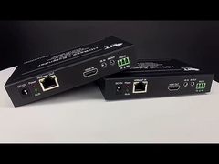 Sortie de l'usine 30M 70M 4K Poe Entrée unique Cat5 Vidéo TV Porte HDMI Moniteur Extender Adapteur